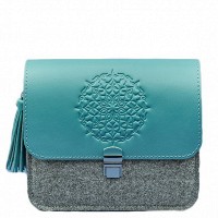 Бохо-сумка BlankNote «Лилу» фетр+кож bn-bag-3-felt-tiffany