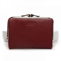 Женский кожаный кошелек Classik DR. BOND WN-23-14 wine-red