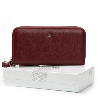 Женский кожаный кошелек Bright DR. BOND W39 wine red
