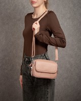 Женский молодежный кожаный клатч ALEX RAI 3904 pink