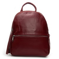 Женский кожаный рюкзак ALEX RAI 95517-9 bordo