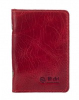 Обложка для документов из кожи HiArt AD-03 красная