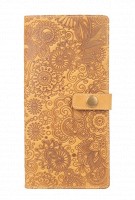 Тревел-кейс из кожи Hi Art TC-01 Shabby Honey Mehendi Art
