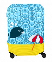 Защитный чехол для чемодана BG Berlin Hug Cover Light Whale 67-73см L Bg002-02-115-L