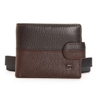 Мужской кожаный кошелек с зажимом для купюр BE BRETTON 208-L0613 brown mix
