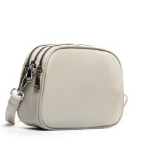 Женский молодежный кожаный клатч ALEX RAI 17006 pale grey