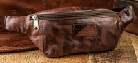 Мужская кожаная поясная сумка Always Wild 907-TT brown
