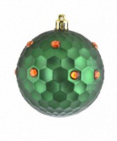 Шар на елку "Грани" изумрудный Новогодько d-8 972930