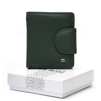 Женский кожаный кошелек Bright DR. BOND WS-415-1 green