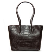 Женская кожаная сумка через плечо ALEX RAI 9349 brown