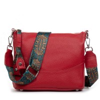 Женская кожаная молодежная сумка ALEX RAI 99120 red