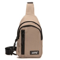 Мужская тканевая сумка-слинг Lanpad 20829 l.khaki мал
