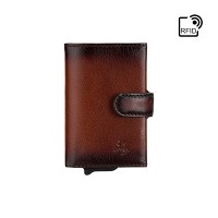 Мужской кожаный кошелек Visconti AT57 Noah c RFID (Burnish Tan)