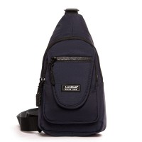Мужская тканевая сумка-слинг Lanpad 0936 blue бол