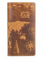 Кожаное портмоне Hi Art 7 wonders of the world WP-05-S18-0935-T002