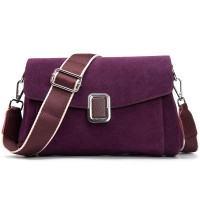 Женская замшевая сумка ALEX RAI 93055 bordo