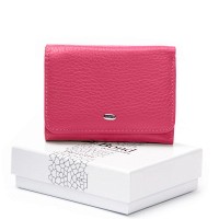 Женский кожаный кошелек Bright DR. BOND WS-403 plum-red