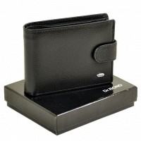 Кожаный мужской кошелек Dr.Bond M8-1 black