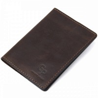 Кожаная обложка для паспорта GRANDE PELLE 11481 Коричневый