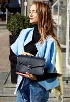 Женская кожаная сумка-кроссбоди Lola BlankNote темно-синяя BN-BAG-35-NAVY-BLUE