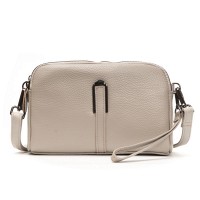 Женский молодежный кожаный клатч ALEX RAI 99084 pale grey