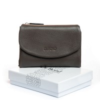 Женский кожаный кошелек Bright DR. BOND WS-239 gray