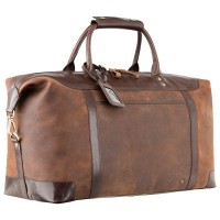 Дорожная коричневая кожаная сумка Visconti TC152 Voyager (Tan Merlin)