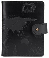 Кожаный картхолдер Hi Art «7 wonders of the world» CH-06 Shabby Night