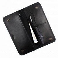 Мужское кожаное портмоне The Wings Mark 2 черный TW-MARK-2-BLACK-KSR