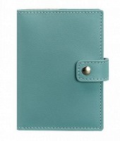 Кожаная обложка для паспорта BlankNote 5.0 (с окошком) бирюзовая BN-OP-5-TIFFANY