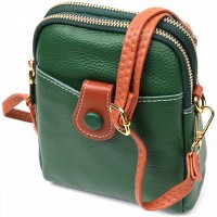 Молодежная женская кожаная сумка через плечо Vintage 22268 
