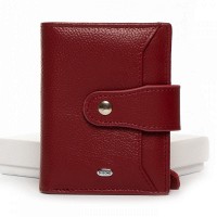 Женский кожаный кошелек Classik DR. BOND WN-23-15 wine-red