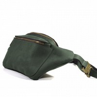 Мужская кожаная сумка бананка, сумка напоясная TARWA RE-3012-3md