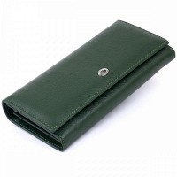 Женский кожаный кошелек ST Leather 19240 Зеленый