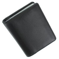 Кожаная визитница с RFID защитой Visconti vsl24 blk/cob