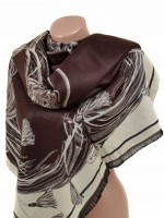 Женский тёплый кашемировый палантин SL 31990-3-1