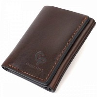 Кожаный мужской кошелек ручной работы GRANDE PELLE 16787 