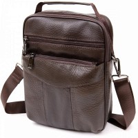 Мужская кожаная сумка через плечо Vintage 20394 