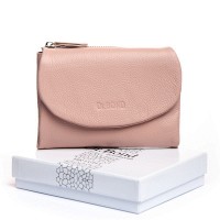 Женский кожаный кошелек Bright DR. BOND WS-239 pink