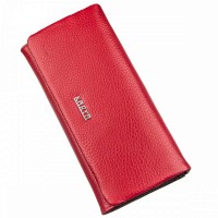 Женский красный кошелёк из натуральной кожи KARYA 17396