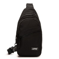 Мужская тканевая сумка-слинг Lanpad 83045 black бол