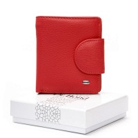 Женский кожаный кошелек Bright DR. BOND WS-415-1 red