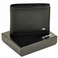 Кожаный мужской кошелек Dr.Bond MSM-1 black