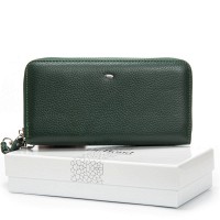 Женский кожаный кошелек Bright DR. BOND W39 green