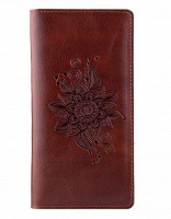 Кожаный бумажник Hi Art Mehendi Classic WP-02-C19-1436-T006