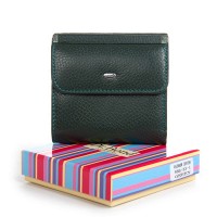 Женский кожаный кошелек Rainbow DR. BOND WRS-33-1 green