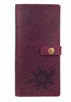 Тревел-кейс из кожи Hi Art TC-01 Shabby Plum Mehendi Classic