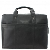 Мужская кожаная сумка для ноутбука Visconti ANDERSON ML-24 BLK