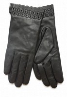 Перчатки женские чёрные кожаные сенсорные 949s2 M Shust Gloves