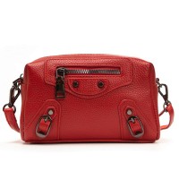Женский молодежный кожаный клатч ALEX RAI 60072 red